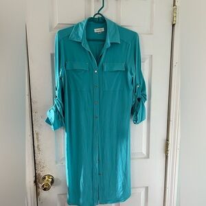 Calvin Klein Turquoise Dress